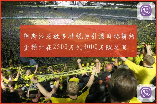 阿斯拉尼被多特视为引援目标解约金预计在2500万到3000万欧之间